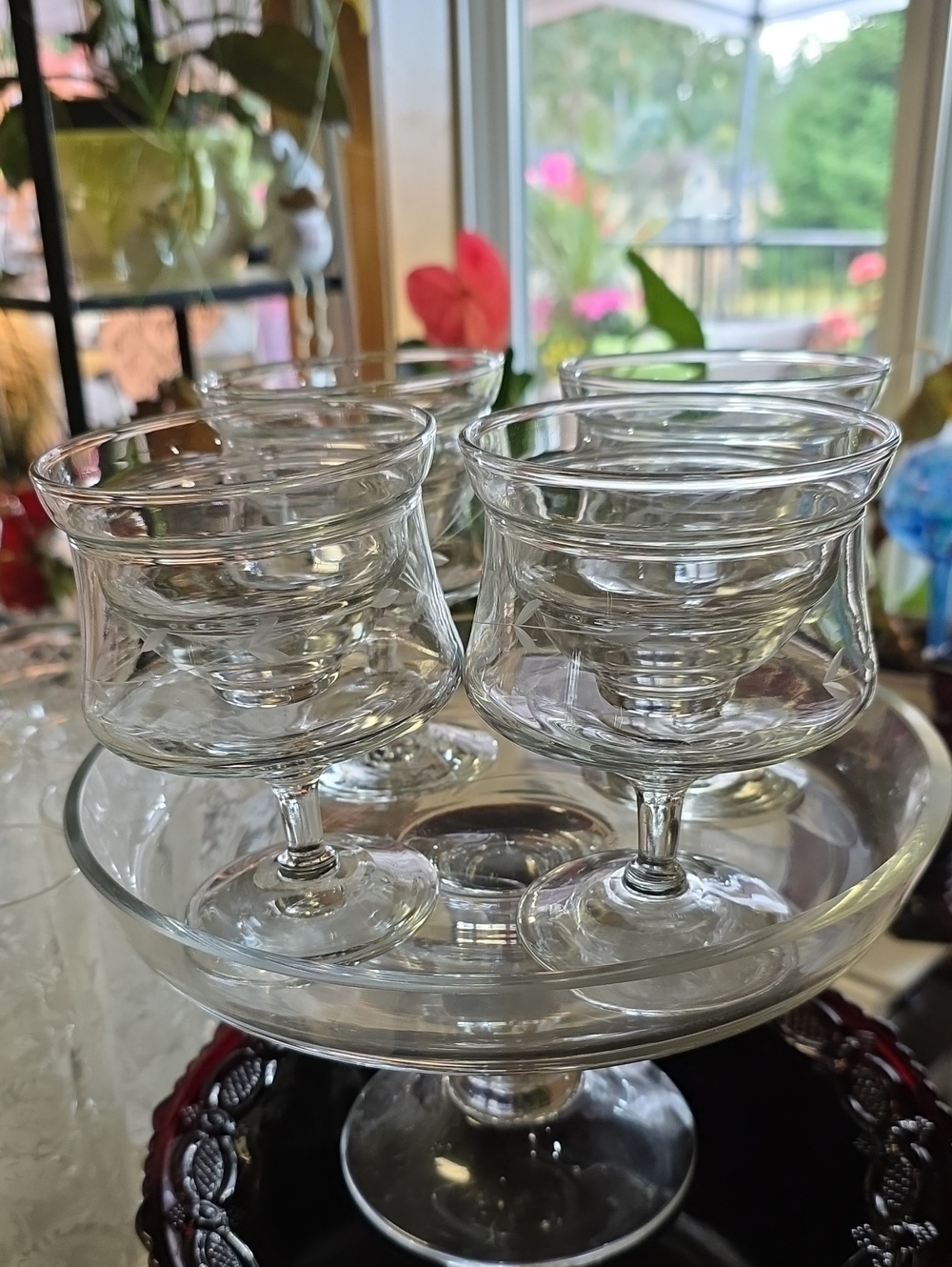 Vintage Princess House Shrimp Cocktail Glasses - Set of 4